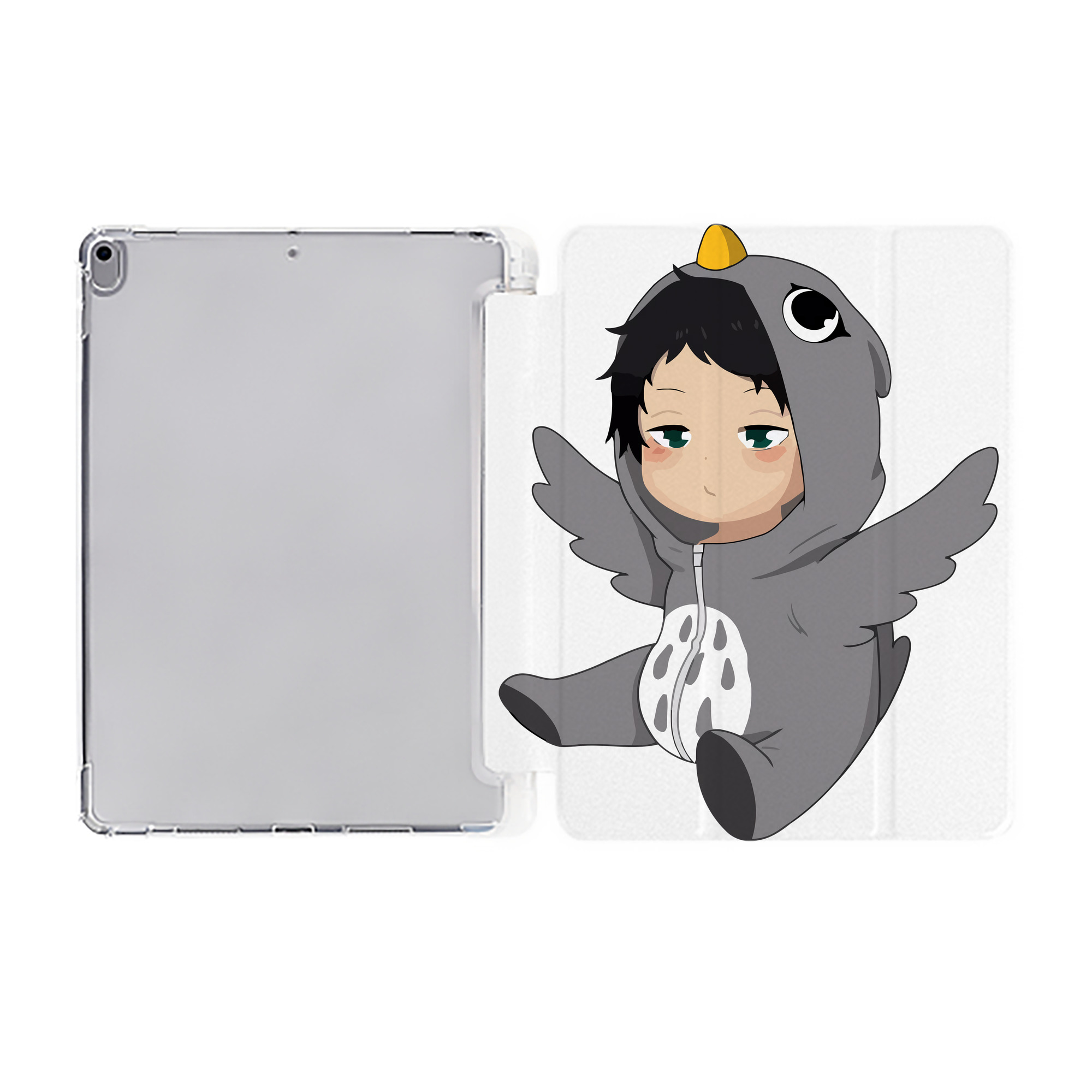 （画像用） ハイキュー!! Haikyu!! IPad ケース ペン収納付き 三つ折りスタンド PUレザー×シリコン 対応機種9.5/10.5/10.9インチ